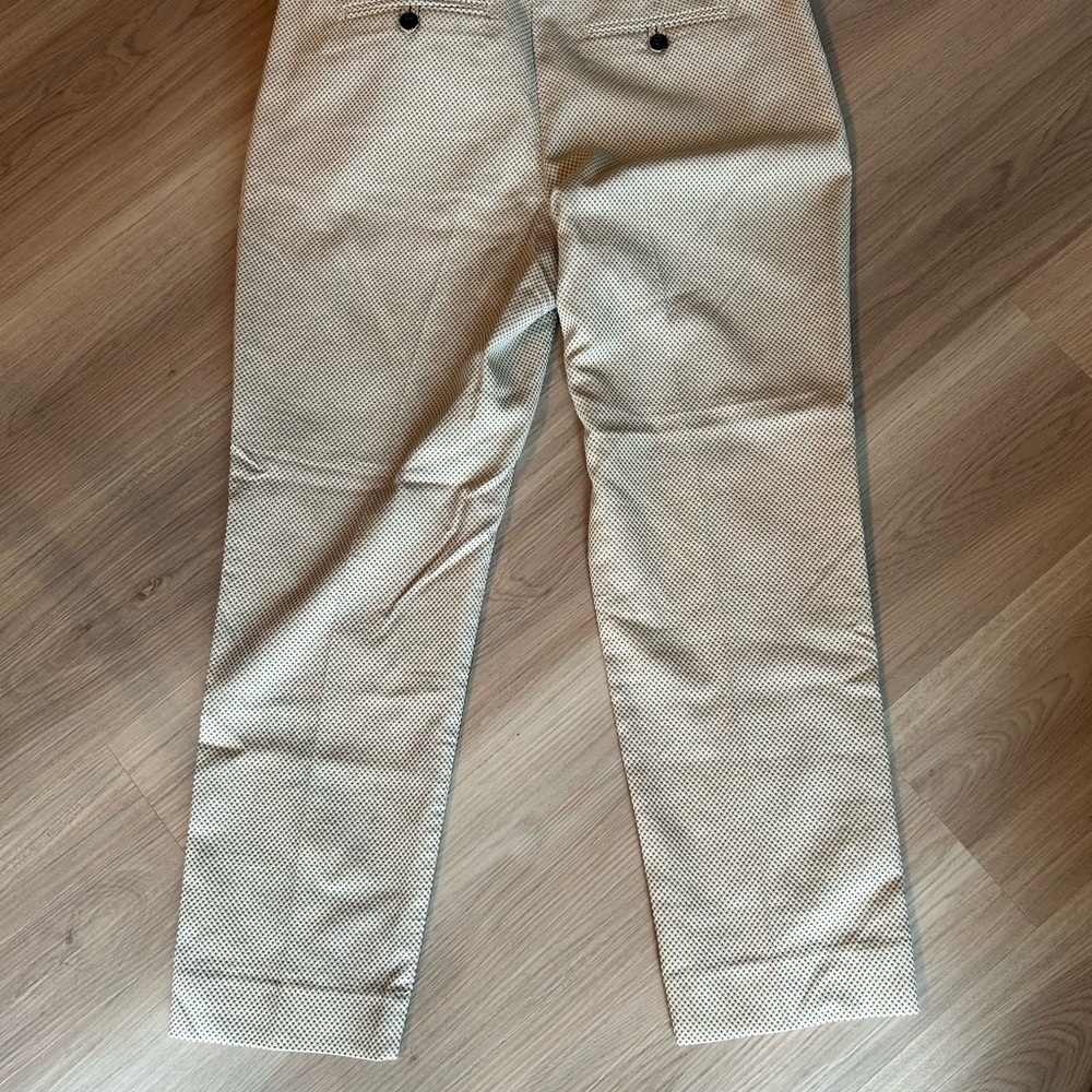 Classic Ankle Pants 12 Vintage Timeless-Tan Black White Career Neutral - Picture 4 of 8